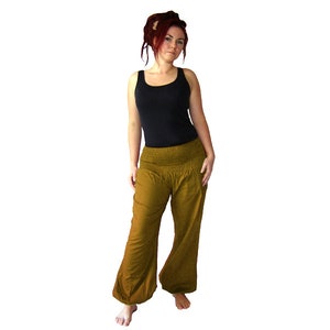 Pluderhose 100 cm Pump Pants Yoga Pants ochre kissagato SHORT SIZE image 3