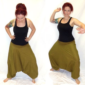 Harem pants Pluderhose Pump pants Sarouelhose Yoga ochre kissagato image 2