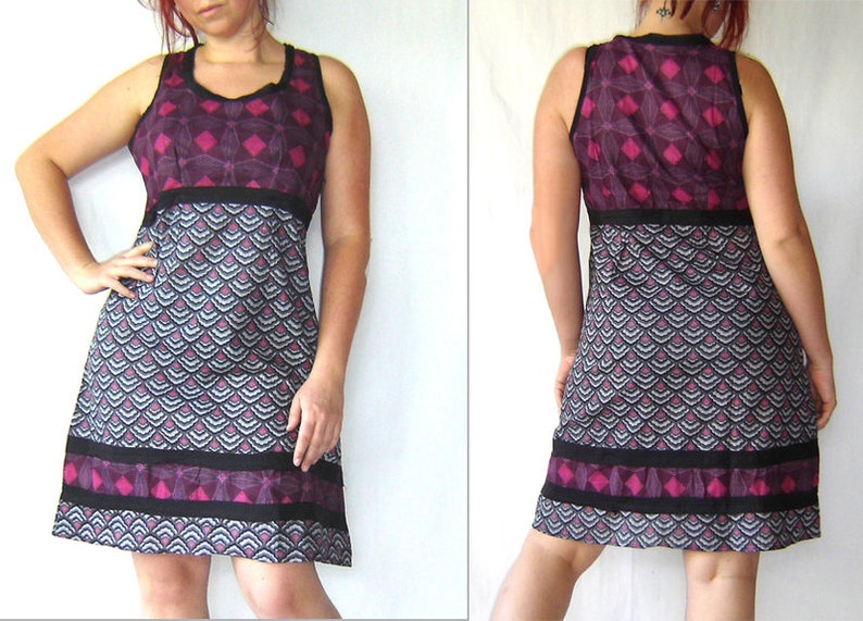 Dress MARIT purple blackberry gray tunic summer dress kissagato S M L XL image 3