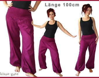 Pluderhose 100 cm Pump pants Yoga pants lilac kissagato SHORT SIZE