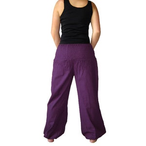 Pluderhose Pumphose Yoga Hose lila kissagato Bild 4