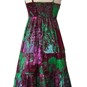 Dress Hilda Summer Dress batik watercolor purple green carrier dress Kissagato lang S M L XL image 4
