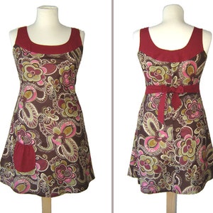 Tunika Kleid MACY Gr. S rot braun kissagato Minikleid Bild 2