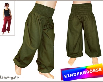 KIDS Pump Pants BOB Pluderhose army green Pants kissagato Children's pants size 68 to 140