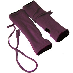 Gloves Lined cuffs purple purple kissagato heart rate Warmer Gloves image 2