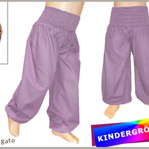 CHILDREN bloomers BOB harem pants lavender purple pants kissagato children's pants Gr. 68 to 140 image 1