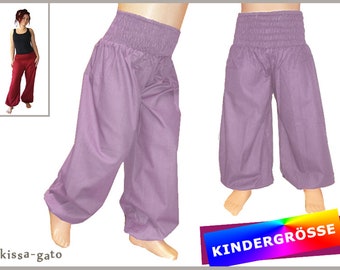 CHILDREN bloomers BOB harem pants lavender purple pants kissagato children's pants Gr. 68 to 140