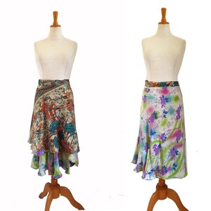 Wrap Skirt Wrap Dress CHAMELEON Layers Skirt Dress No. 14 kissagato upcycling image 4