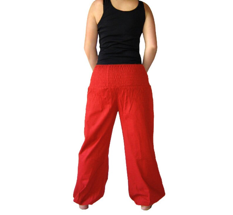 Pluderhose EXTRA LONG Pump pants Yoga pants red kissagato image 4