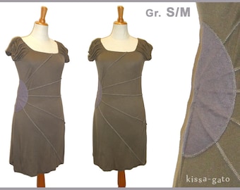 Tunic Sun Long shirt mini dress Mud Army mauve taupe grey Kissagato s M L XL