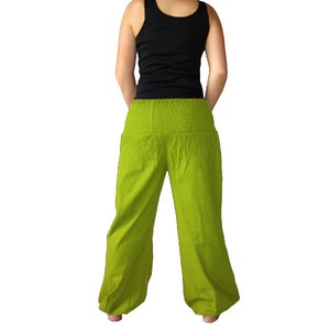 Pluderhose Pumphose Yoga Pants olive kissagato image 4
