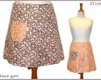 Reversible skirt LISI 37 cm wrap skirt Velcro kissagato Skirt Old Pink Taupe Streublümchen S M L