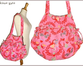 Balloon Bag bag Cord pink red Matrjoschka mushroom Kissagato Shopper