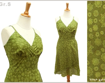 Sommerkleid DORA kissagato oliv grün Kleid Trägerkleid S M L