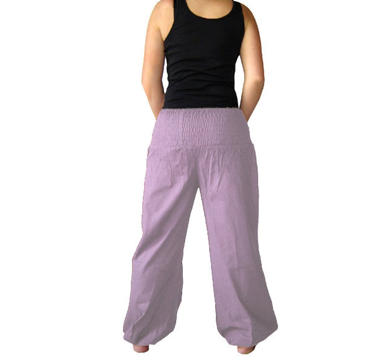 Pluderhose Pumphose Yoga Hose lavendel kissagato Bild 4