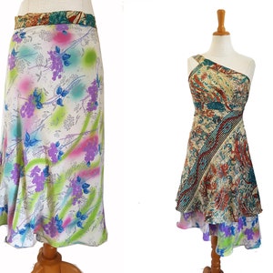 Wrap Skirt Wrap Dress CHAMELEON Layers Skirt Dress No. 14 kissagato upcycling image 3
