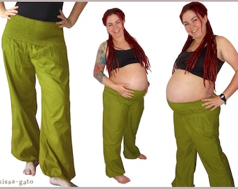 Sarouel pantalon yoga pantalon olive kissagato