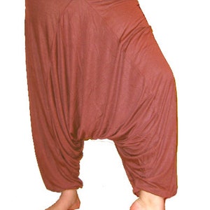 Sarouel Pants Viscose Pluderhose Yoga Pants dusky pink pink pump pants Harem pants kissagato image 4