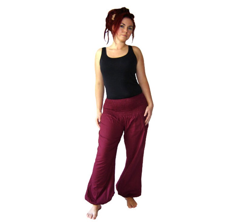 Pluderhose Pumphose Yoga Pants blackberry kissagato image 2