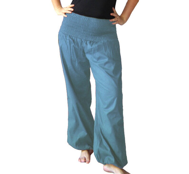 Harem pants harem pants yoga pants light blue kissagato image 3