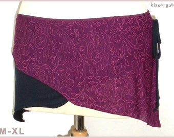 Cacheur DOLLY Jupe Hanche flatteuse kissagato Jupe extensible Ceinture lilas bleu foncé M L XL