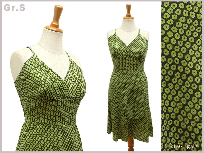 Summer dress DORA dress kissagato dark green green carrier dress S M L image 1