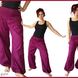 Pluderhose Pumphose Yoga Pants lilac kissagato image 1