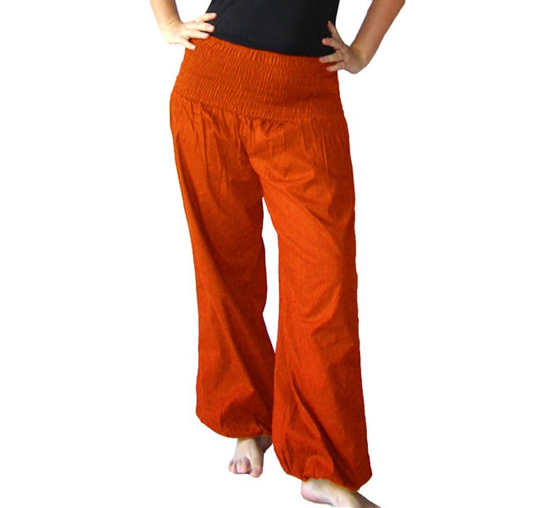 Pluderhose Pumphose Yoga Pants rust kissagato orange image 3