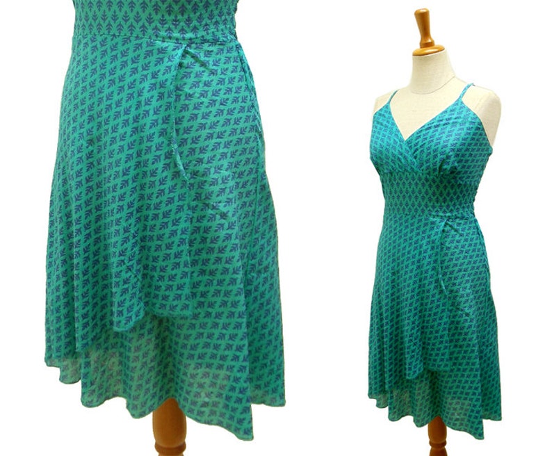 Summer dress dora Kissagato turquoise petrol Dress carrier dress S M l image 2