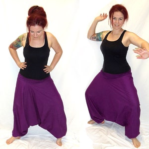 Harem Pants Pluderhose Pump Pants Sarouel Pants Yoga purple violet kissagato image 2