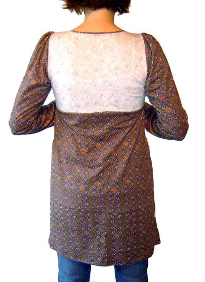 Tunika NESSI Minikleid Longshirt Kleid schlamm weiß kissagato S M L XL Shirt Bild 3