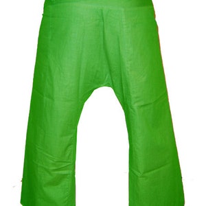 Thai pants Shaolin pants wrap pants fisherman apple green kissagato image 2