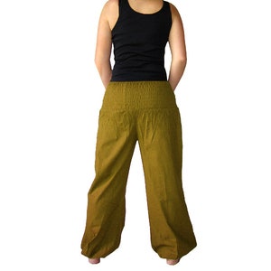 Pluderhose 100 cm Pump Pants Yoga Pants ochre kissagato SHORT SIZE image 4