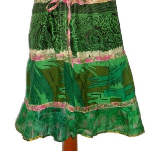 Patchwork Rock GUPPI Bahnenrock Tellerrock Nr. B3 kissagato Sari upcycling