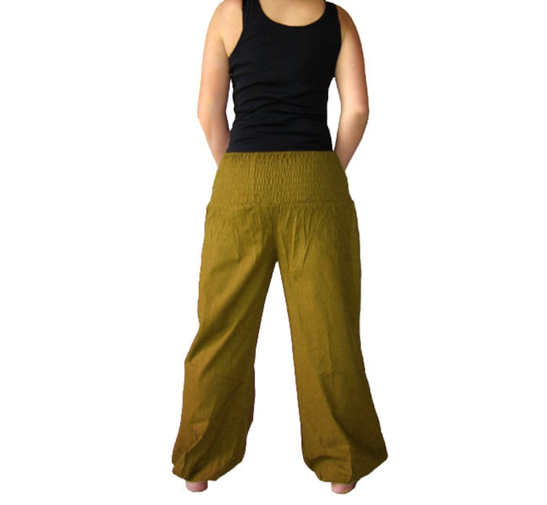 Pluderhose EXTRA LONG Pump pants Yoga pants ochre kissagato image 4