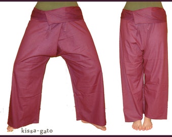 Thai pants Shaolin pants wrap pants fisherman blackberry kissagato