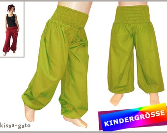 KINDER Pumphose BOB Pluderhose oliv grün Hose kissagato Kinderhose Gr. 68 bis 140