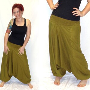 Harem pants Pluderhose Pump pants Sarouelhose Yoga ochre kissagato image 3