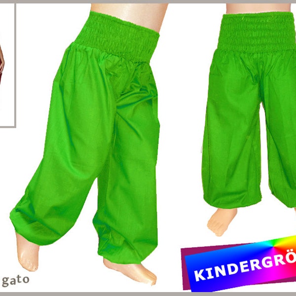 KINDER Pumphose BOB Pluderhose apfel grün Hose kissagato Kinderhose Gr. 68 bis 140