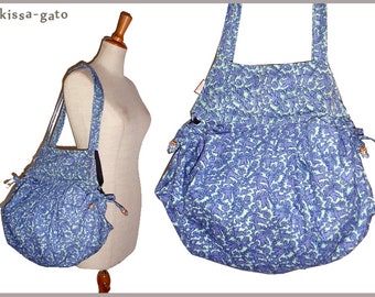 Balloon Bag tote Bag cord blue Purple Angel Kissagato Shopper