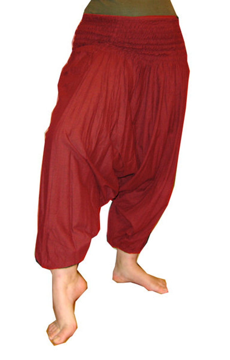 Harem pants Pluderhose Pumphose Sarouelhose Yoga dark red burgundy kissagato image 3