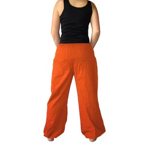 Pluderhose Pumphose Yoga Broek roest kissagato oranje afbeelding 4