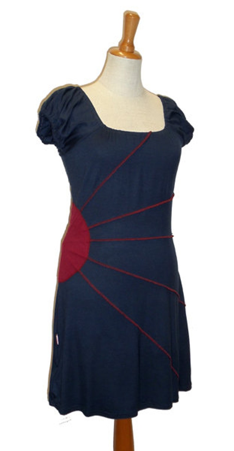 Tunic Sun Long shirt mini dress dark blue blue red Kissagato S M L XL image 2