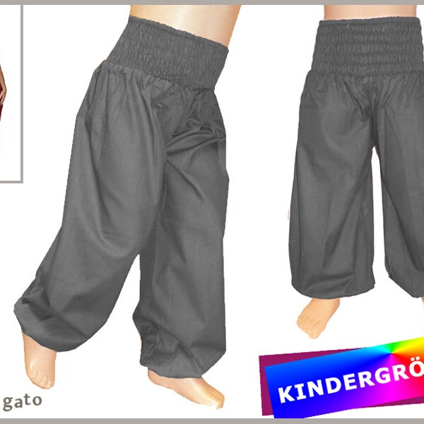 KIDS Pump Pants BOB Pluderhose dark grey Pants kissagato Children's trousers size 68 to 140