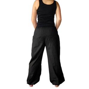 Pluderhose Pumphose Yoga Hose schwarz kissagato Bild 4