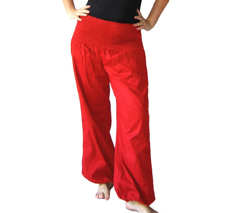 Pluderhose EXTRA LONG Pump pants Yoga pants red kissagato image 3