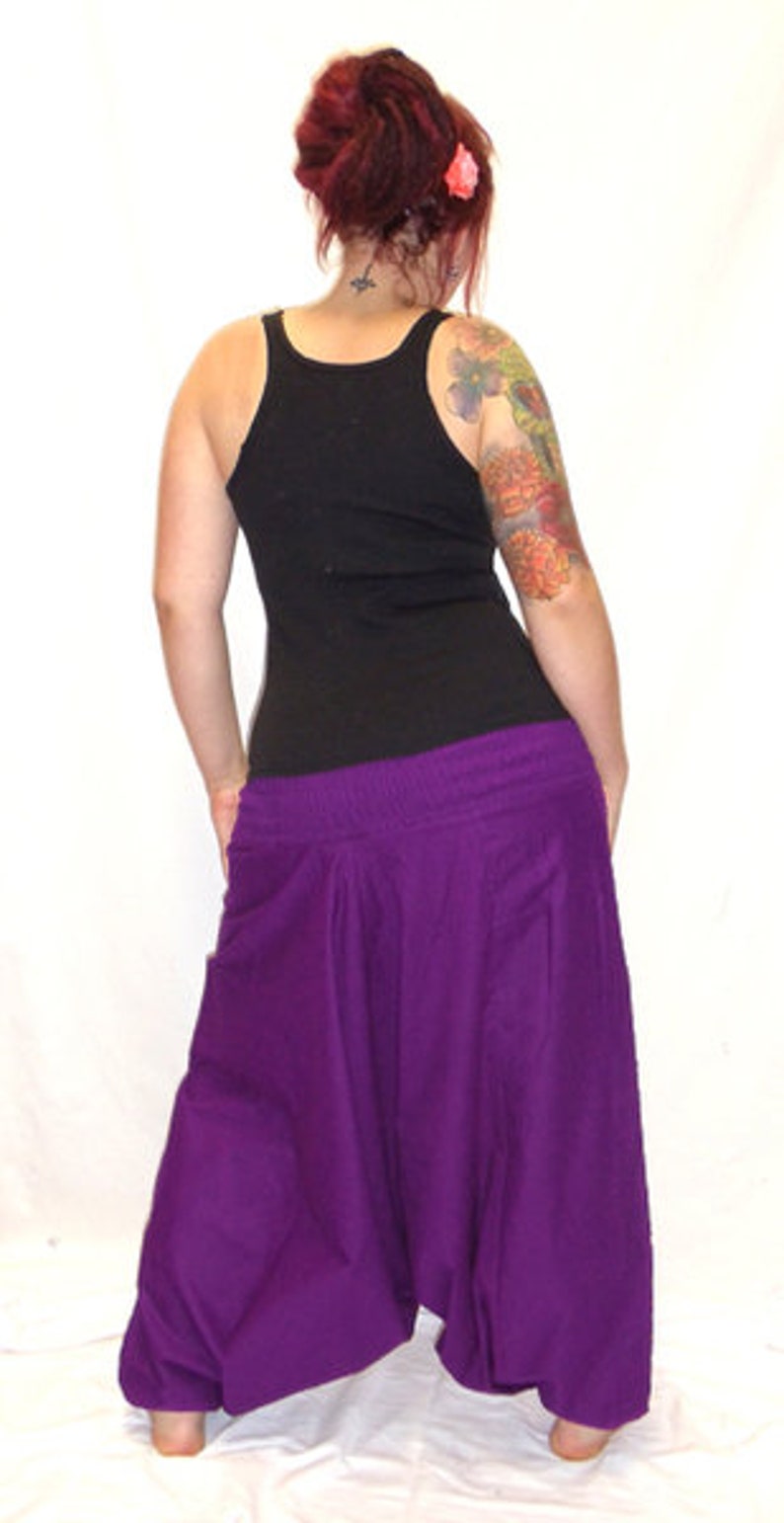 Harem Pants Pluderhose Pump Pants Sarouel Pants Yoga purple violet kissagato image 4