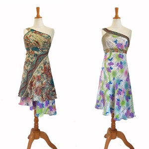 Wrap Skirt Wrap Dress CHAMELEON Layers Skirt Dress No. 14 kissagato upcycling image 5