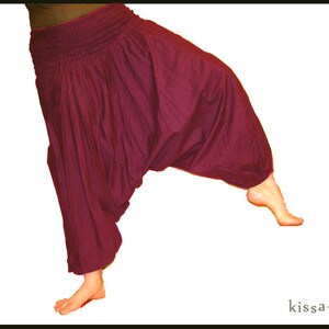 Haremshose Pluderhose Pumphose Sarouelhose Yoga brombeer kissagato Bild 1