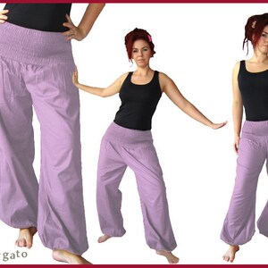 Harem pants, pump pants, yoga pants, harem pants, Aladdin pants, kissagato various colors Lavendel